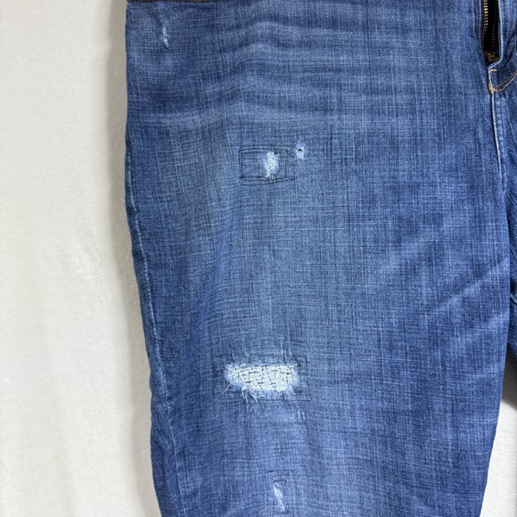 Lucky Brand Women's Jeans Plus 24W Reese Boyfriend Blue- Stretch, Distressed - Picture 3 of 10
